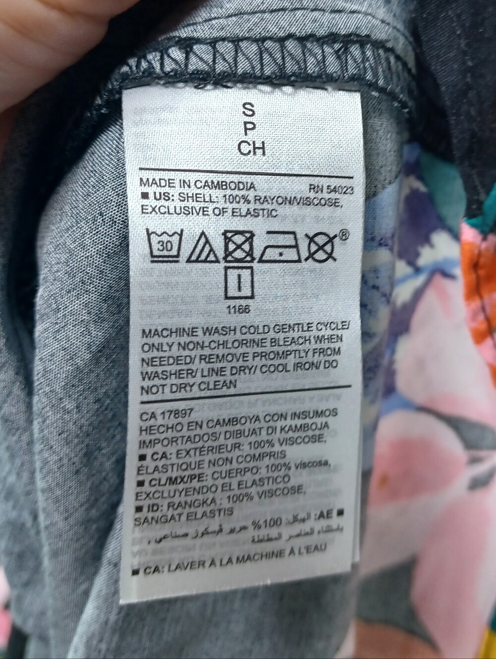 Old Navy Women's Tropical Black Floral Sundress Small Cami Mini Dress Hawaiian - Picture 7 of 9